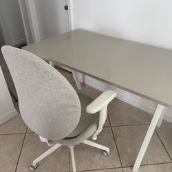 Desk and chair