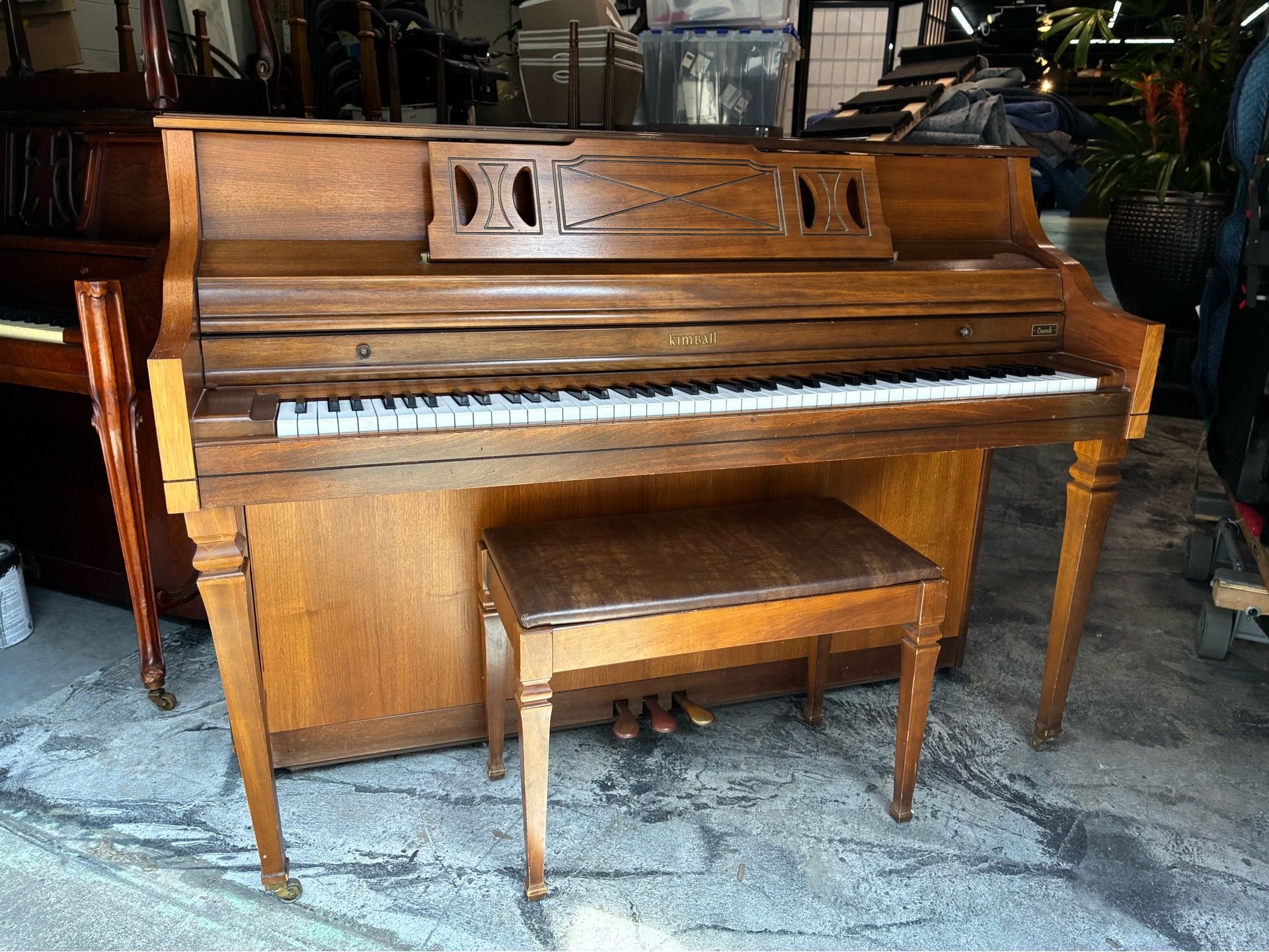*Free* Kimball 42" Walnut Semi-Gloss Studio Upright Piano | Delivery Available