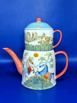 Anthropologie Paige Gemmel Eastern Animal Tea for One Set