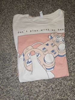 cute controller hearts graphic tee