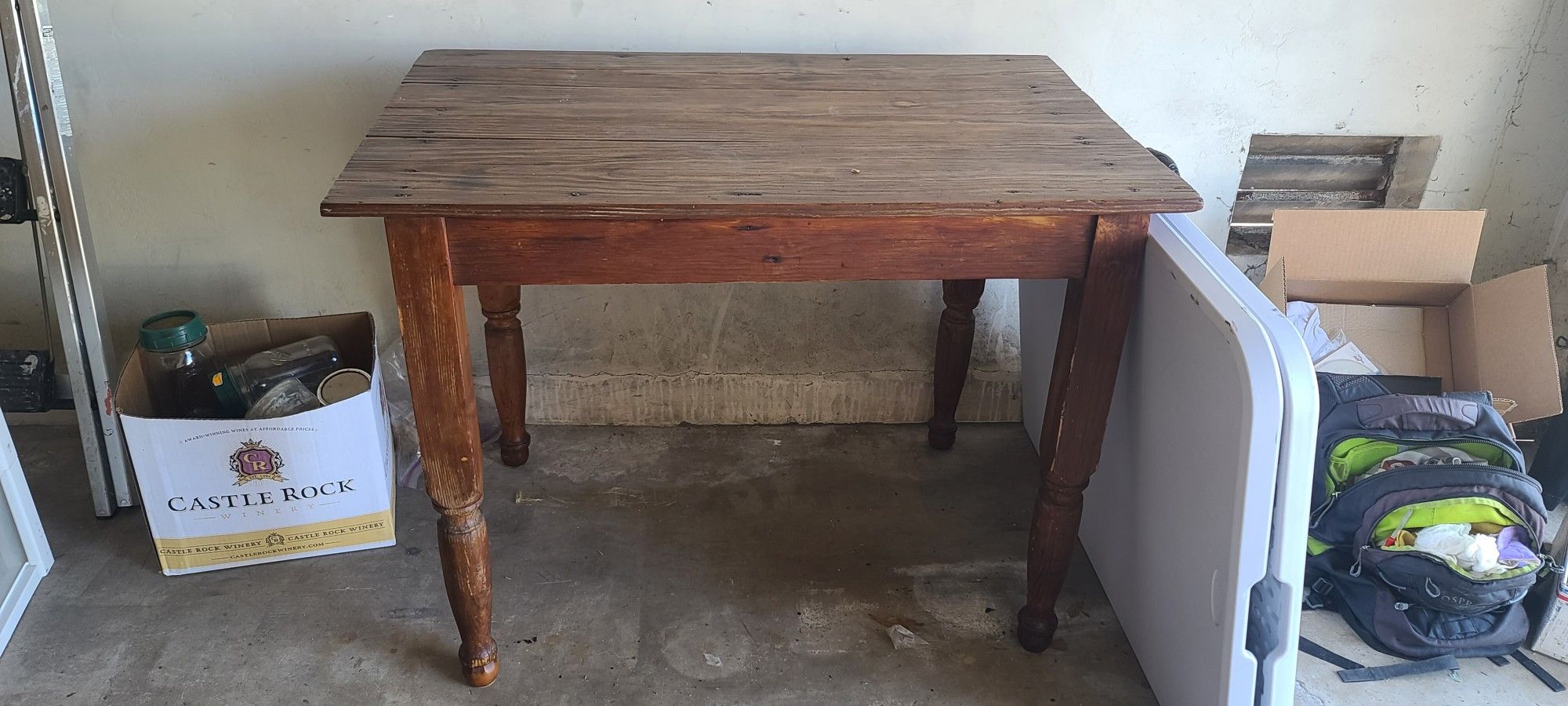 Antique Wood Table. READ WHOLE POST