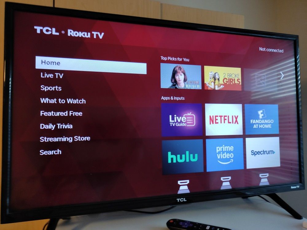 TCL Roku 32"Inch Smart Tv With Remote . Perfect Ready To Pick Uo
