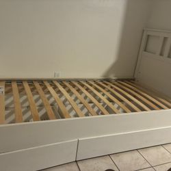 Twin Bed Frame With Storage / $200