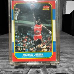 1986-87 Fleer Michael Jordan #57 Rookie Amazing Eye Appeal