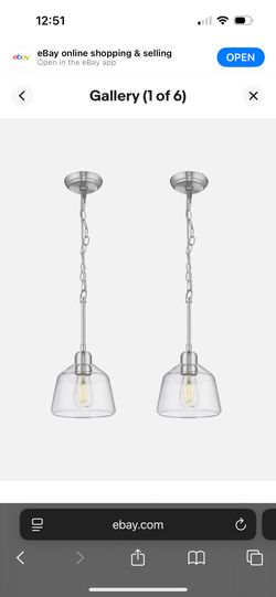 2 hanging light fixtures