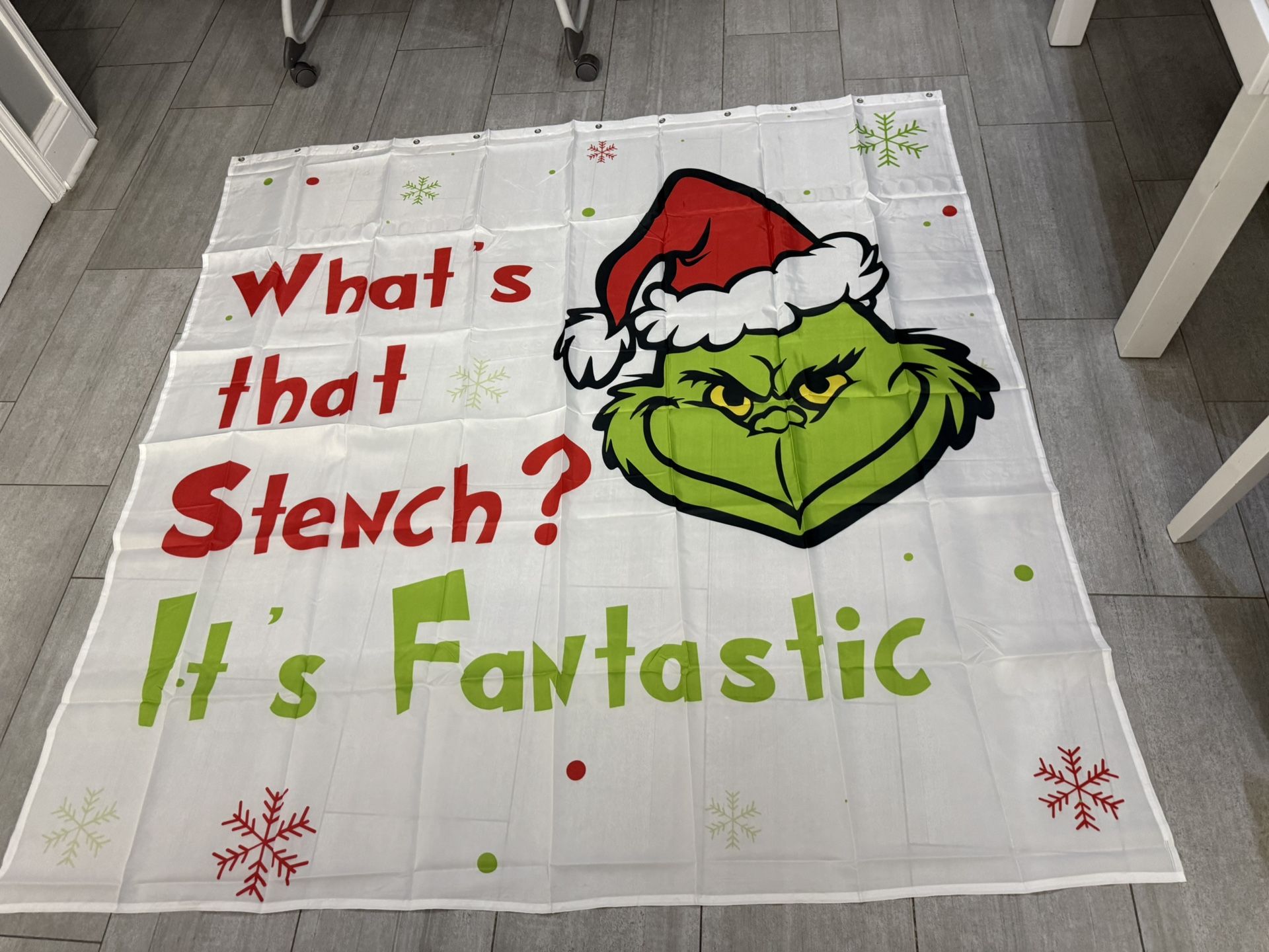 Christmas shower curtain, after the order is placed, new one will be mailed.