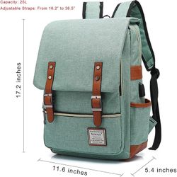 BRAND NEW 15.6” Water Resistant Travelling Backpacks with USB Charging Port
