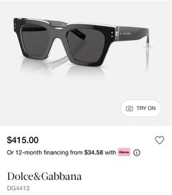 Authentic Dolce Sunglasses