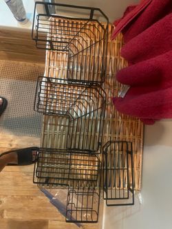 Black Metal Corner Shower Caddy Organizer
