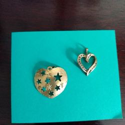 Beautiful 14K Heart Pendents