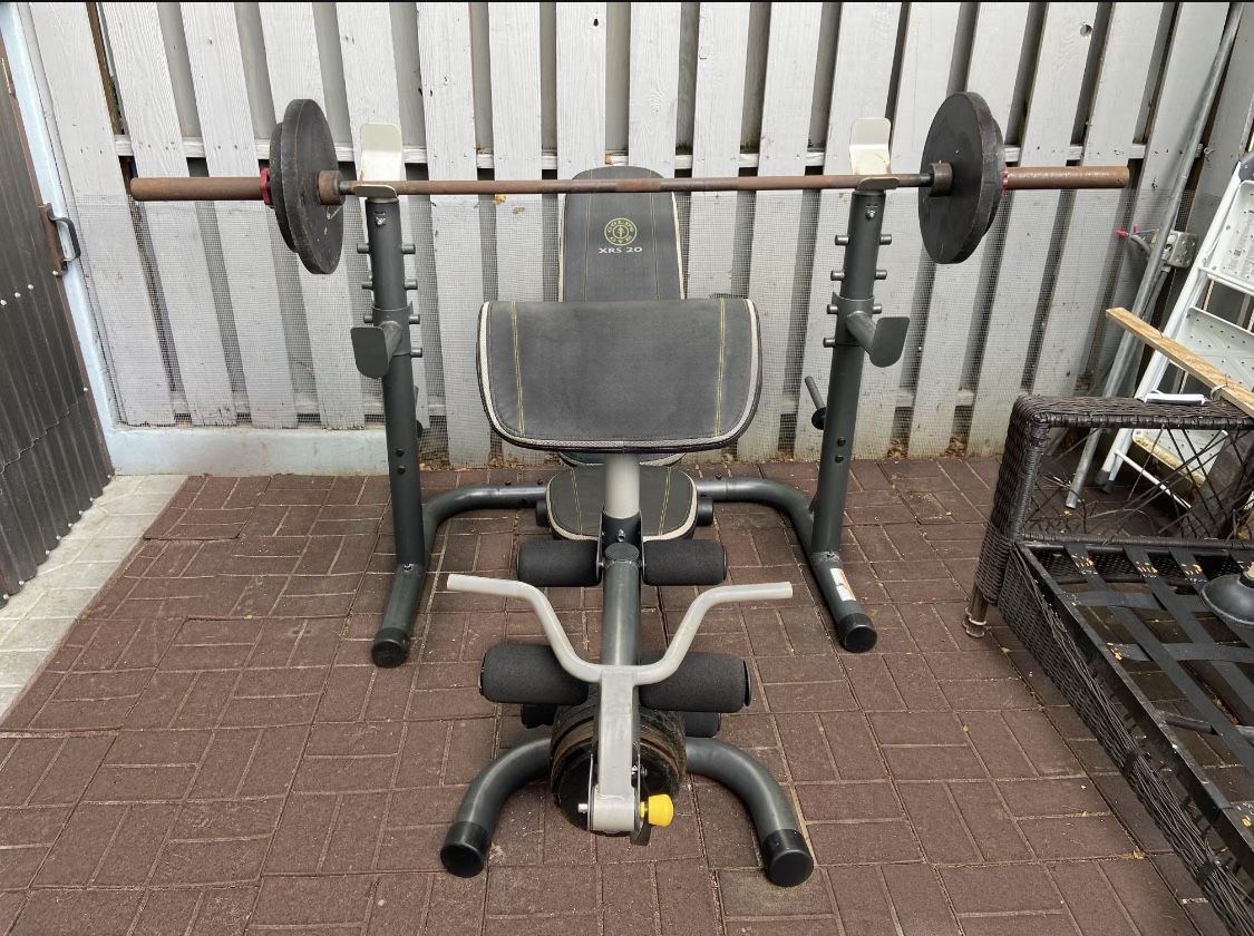 Golds Gym Bench Press And Squat Rack