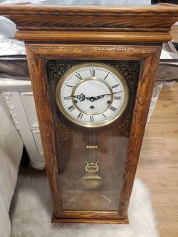 Franz Hermle Chime Clock Antique 351-020