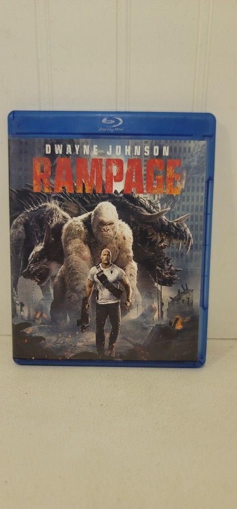 $5 BLU RAY MOVIE. RAMPAGE. BLU RAY / DVD ONLY. NO DIGITAL. $5 OR TRADE FOR A MOVIE TITLE I DO NOT ALREADY OWN.