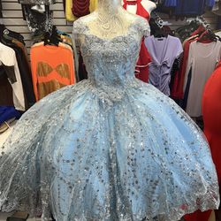 Light Blue Formal Dress