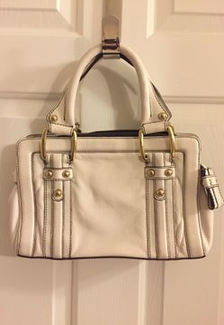 Banana republic genuine leather purse white