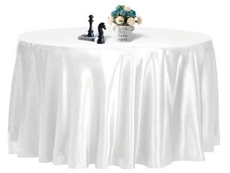 Satin table covers