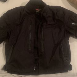 Motorcycle Jacket With Padding Size Large