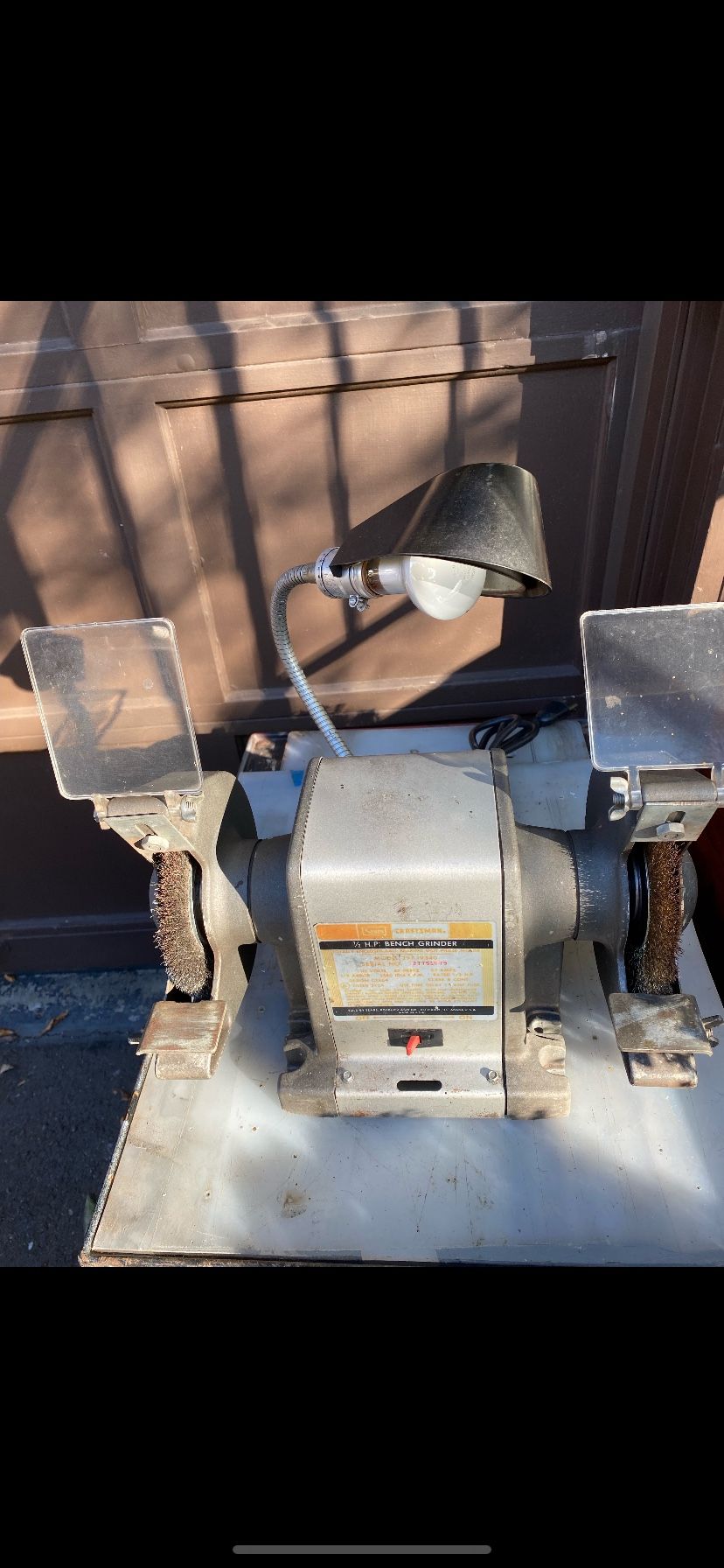 Vintage Craftsman 1/2hp bench grinder