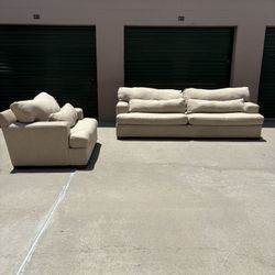 Z-Gallerie Couch With Matching Chair 🛻Delivery Available🛻