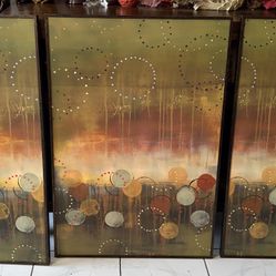 Set De 3 Cuadros De Home Interior 