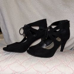 ANA NEW APPROACH WOMEN’s  Black Shoes  Size 8.5 M (4” Heels)  023-8279