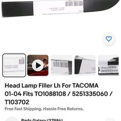 01-04 Tacoma Head Lamp Filler