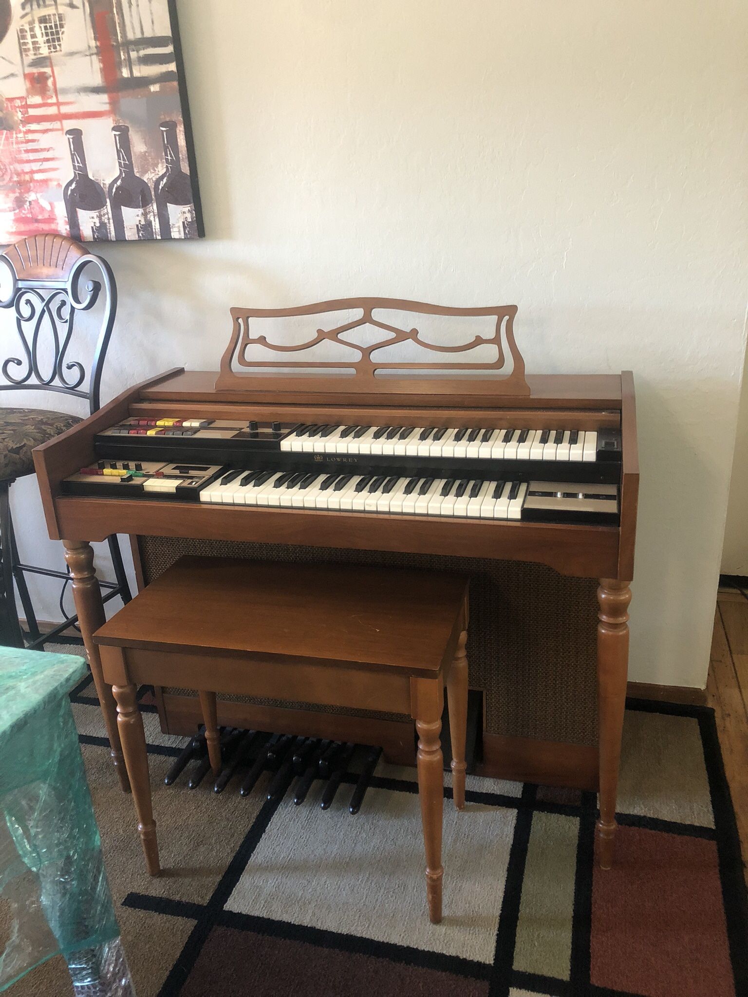 Working organ With Recording Cassette Tape