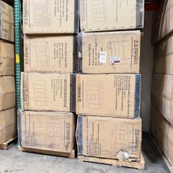 Venice-4821-WH-BN+TOP  Venice 48"x21"x33" Solid Wood Bath Vanities Side Cabinet in White and Brushed Nickel Trim and Carrara Marble Vanity Top Cabinet