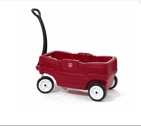 Step2 RePlastic Two-Seater Toddler Wagon with Safety Belts and Storage for Ages 18 Mo to 5 ....