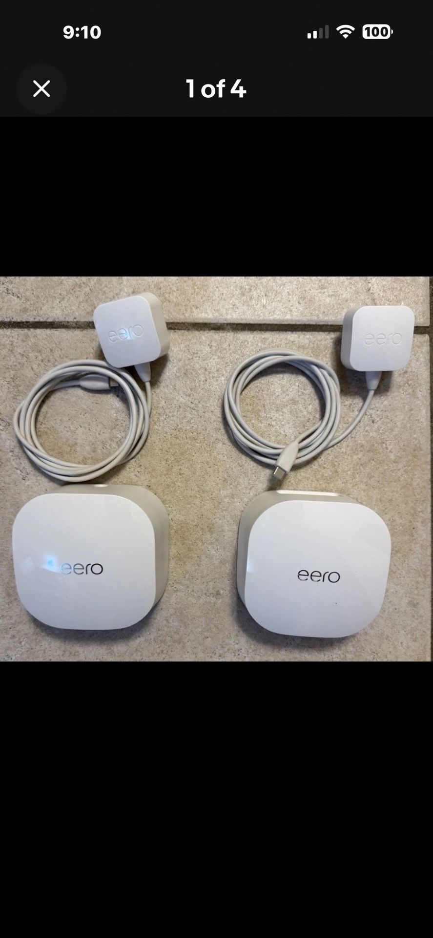 Eero 6 Mesh WiFi Router N010001 With 1 Extender Factory Reset Tested