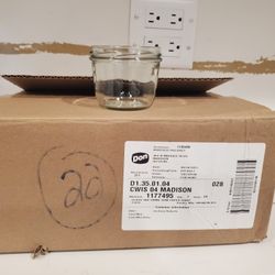 NEW Lot of 22 Glass Glasses Jar 230 ML DON storage organization cooking canning restaurant bar