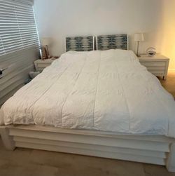 King Bed Set + 2 Nightstands - $200