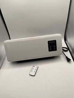 110v Portable Mini RV Heater with Remote Control and 1 to 12hr timer, Wall Mount Heater