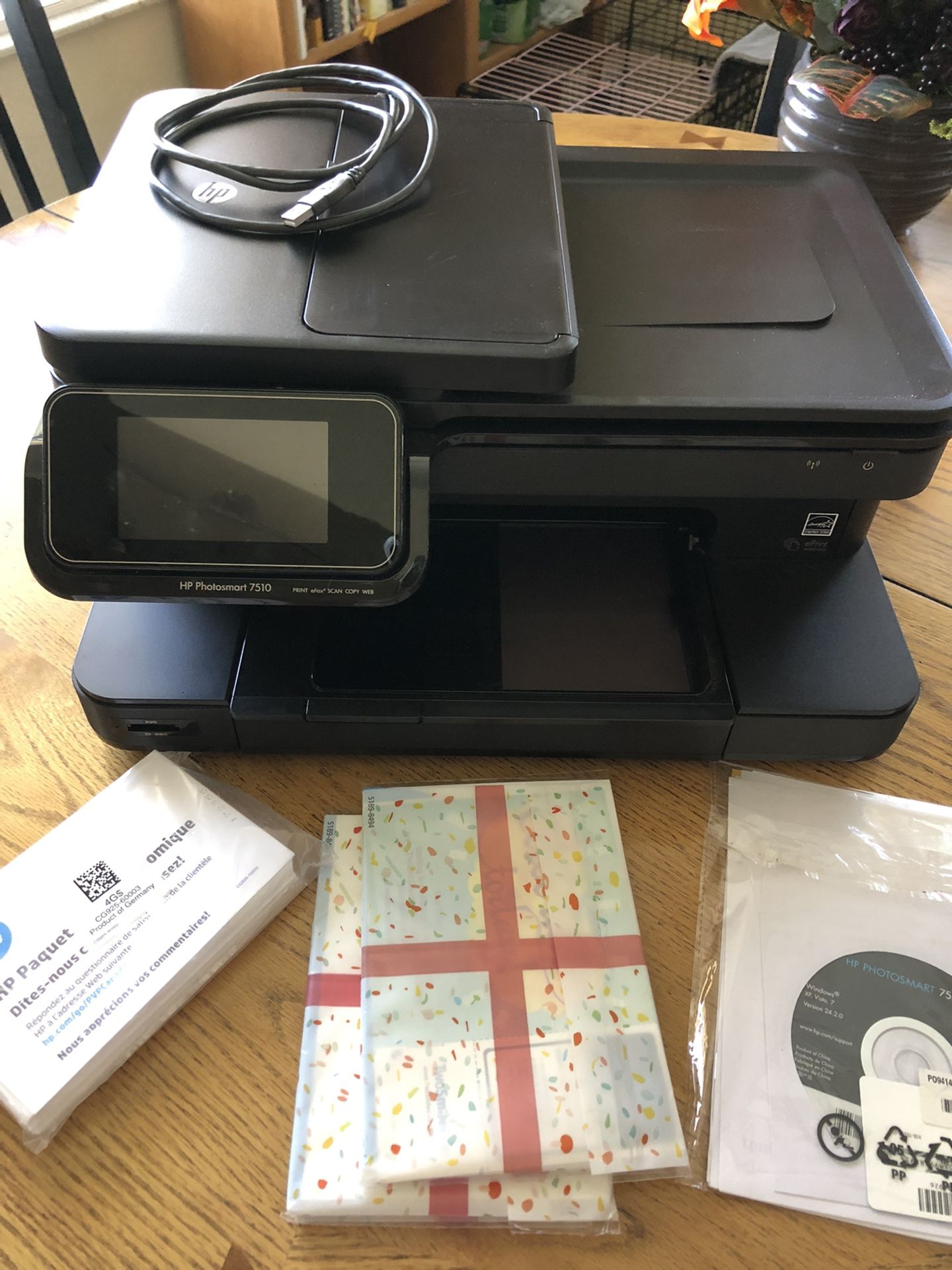 HP Photosmart 7510 Printer E fax Scan Copy Web
