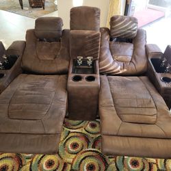 Eric Church Power Recliner Sofa & Loveseat Set