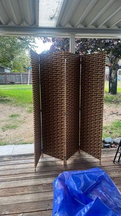 4-Panel Room Divider Privacy Screen