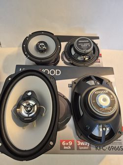 KENWOOD 1 PAIR 6.5" 2 WAY 300 WATTS & 1 PAIR 6×9 3 WAY 400 WATTS CAR SPEAKER