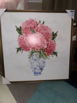 Framed Floral Watercolor Wall Art