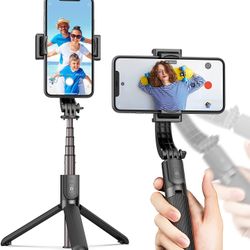 Selfie Stick Tripod Gimbal Stabilizer for Smartphone with Wireless Remote Control 360° Rotation Auto Balance Stabilizer Portable Phone Stand for iPhon