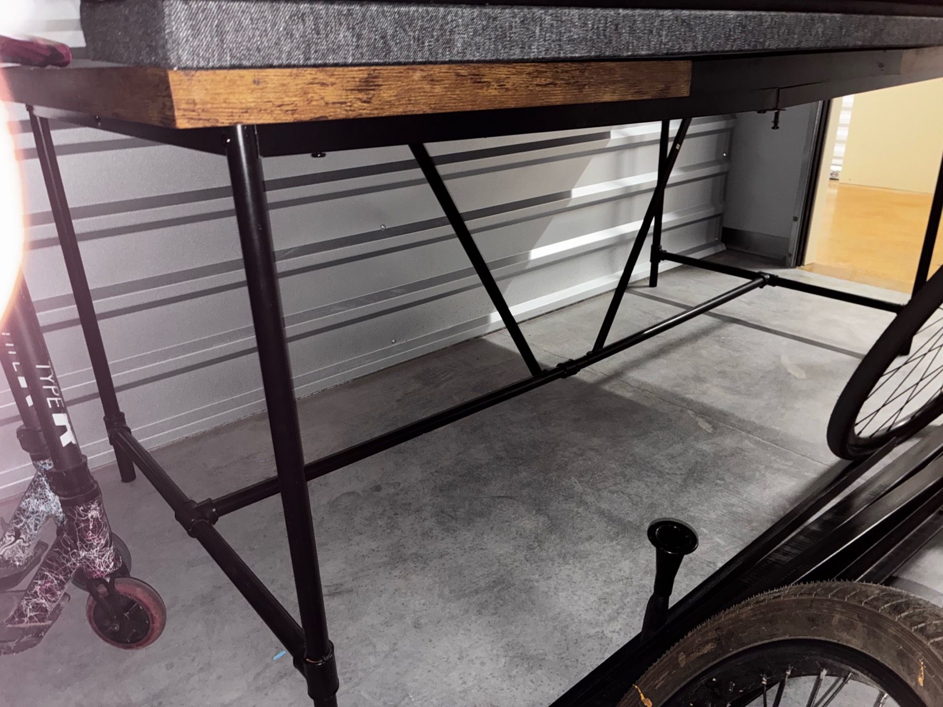 Wood/metal craft table
