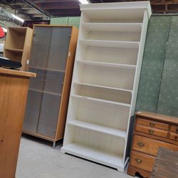 Ikea Liatorp white very tall bookcase 84.5 in tall