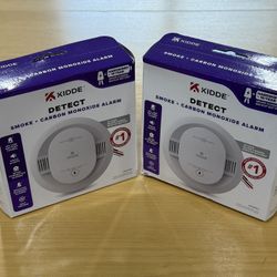 Kidde Detect Smoke + Carbon Monoxide Alarms (2) Model 30CUA10 Brand new Sealed.