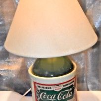 Vintage Coca Cola Jug Style Desk Table Lamp Mint Condition