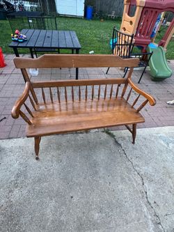Wooden bench