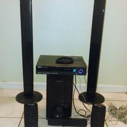 *Rare* SAMSUNG WIRED Surround Sound 5 Speaker W/Base Box