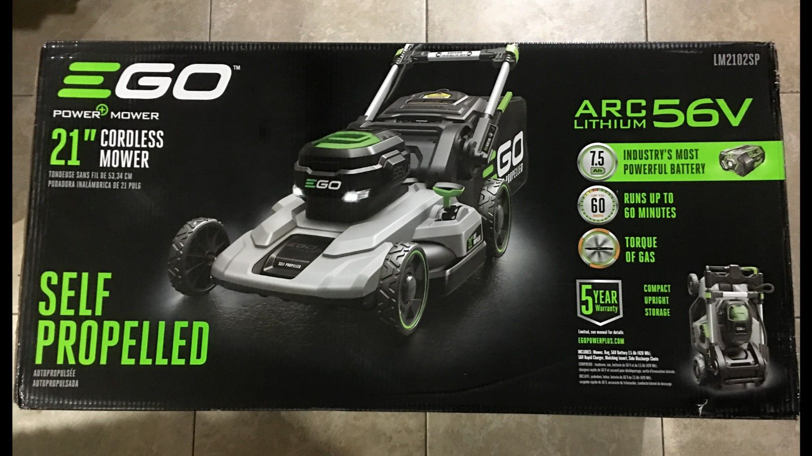 EGO POWER+ 21" SELF-PROPELLED LAWN MOWER LM2102SP