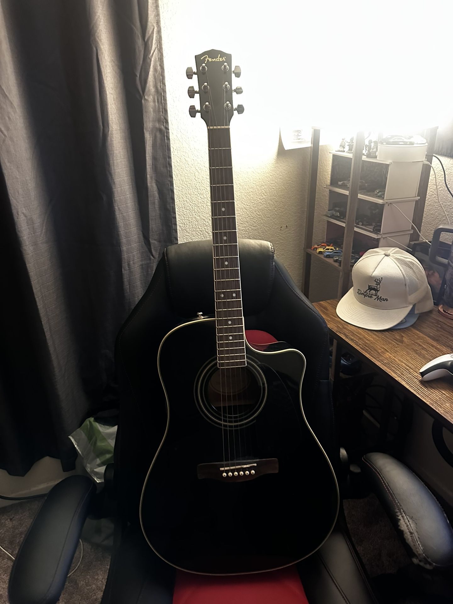 Fender Acoustic Guitar With Electric Tuner