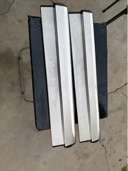 Mercedes W202 C280 Sport SE Metal Door Sill Threshold Trim Molding front pair