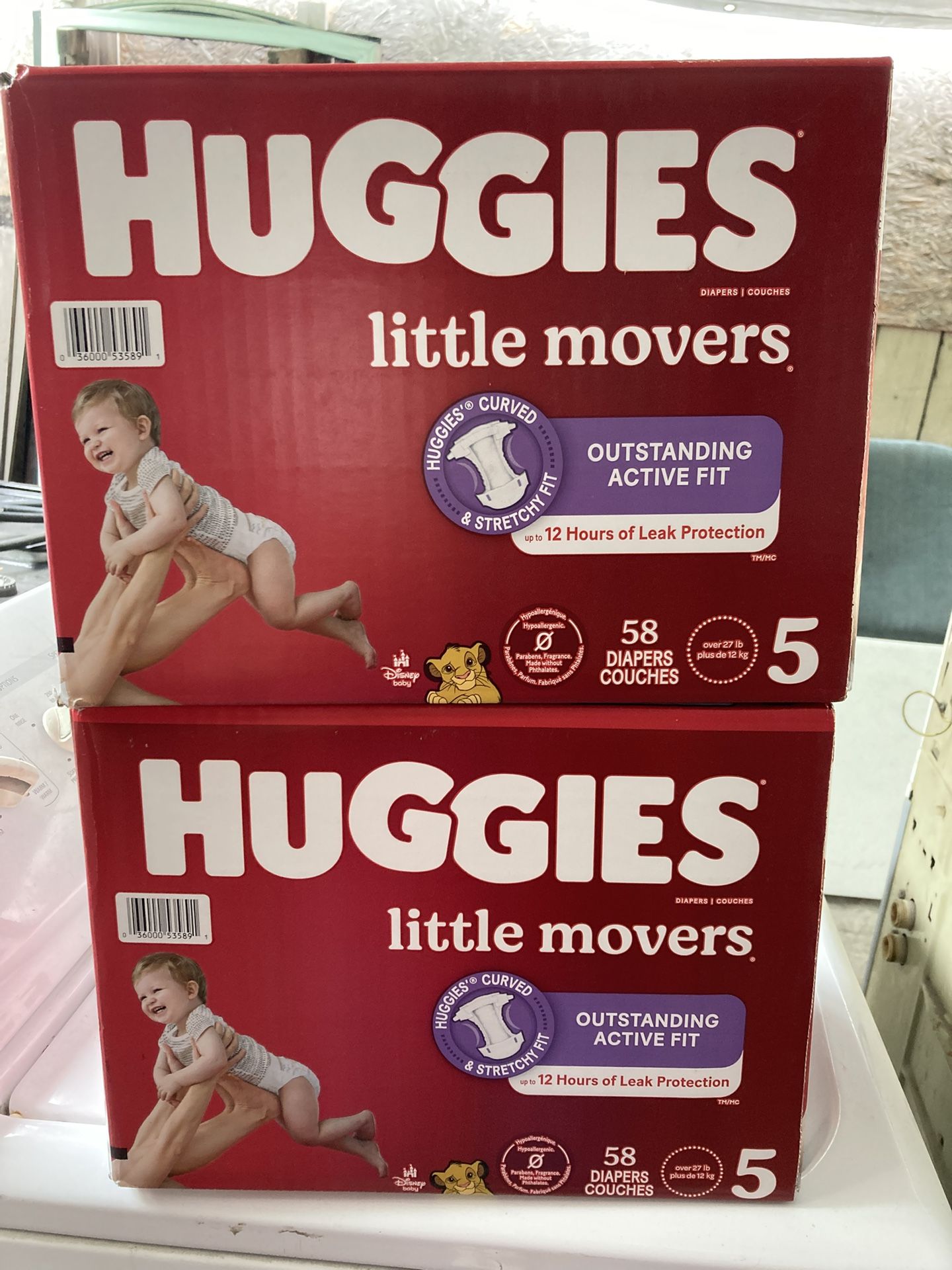 HUGGIES SIZE 5 116 pañales