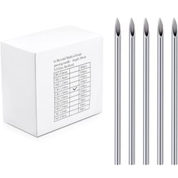 50pc 16G Piercing Tattoo Surgical Steel